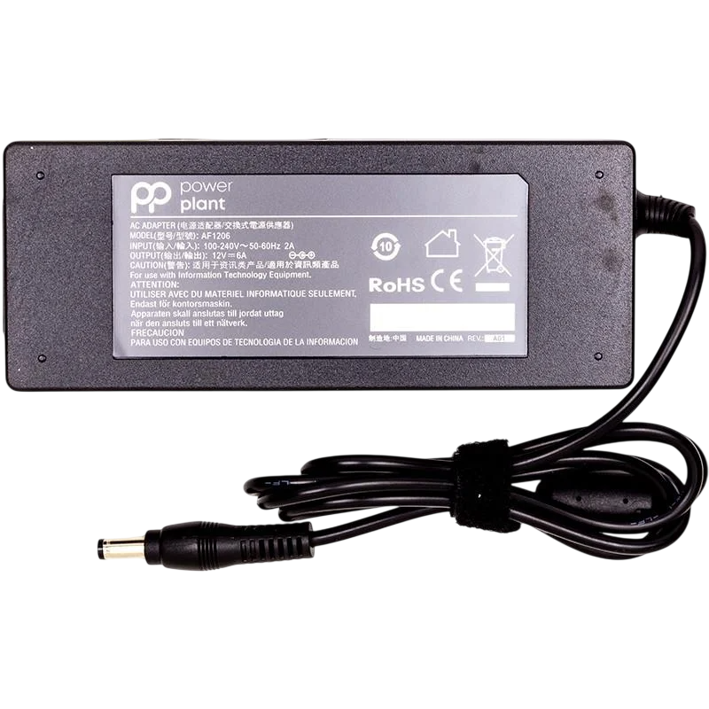 Блок живлення Power 220V 12V 72W 6A 5,5х2,1 універсальний