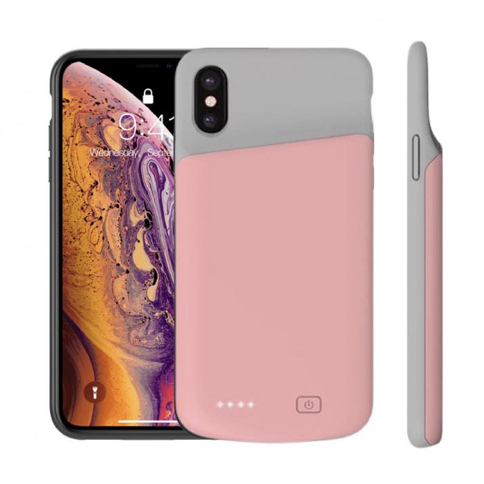 Чехол-аккумулятор iBattery для iPhone X/XS 5200mAh Розовый - фото 3