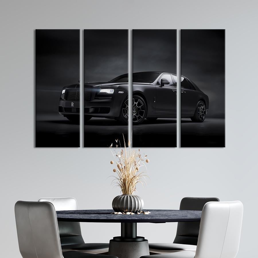 Картина на холсте Роскошный автомобиль Rolls-Royce Ghost 89x53 см (1393-41)