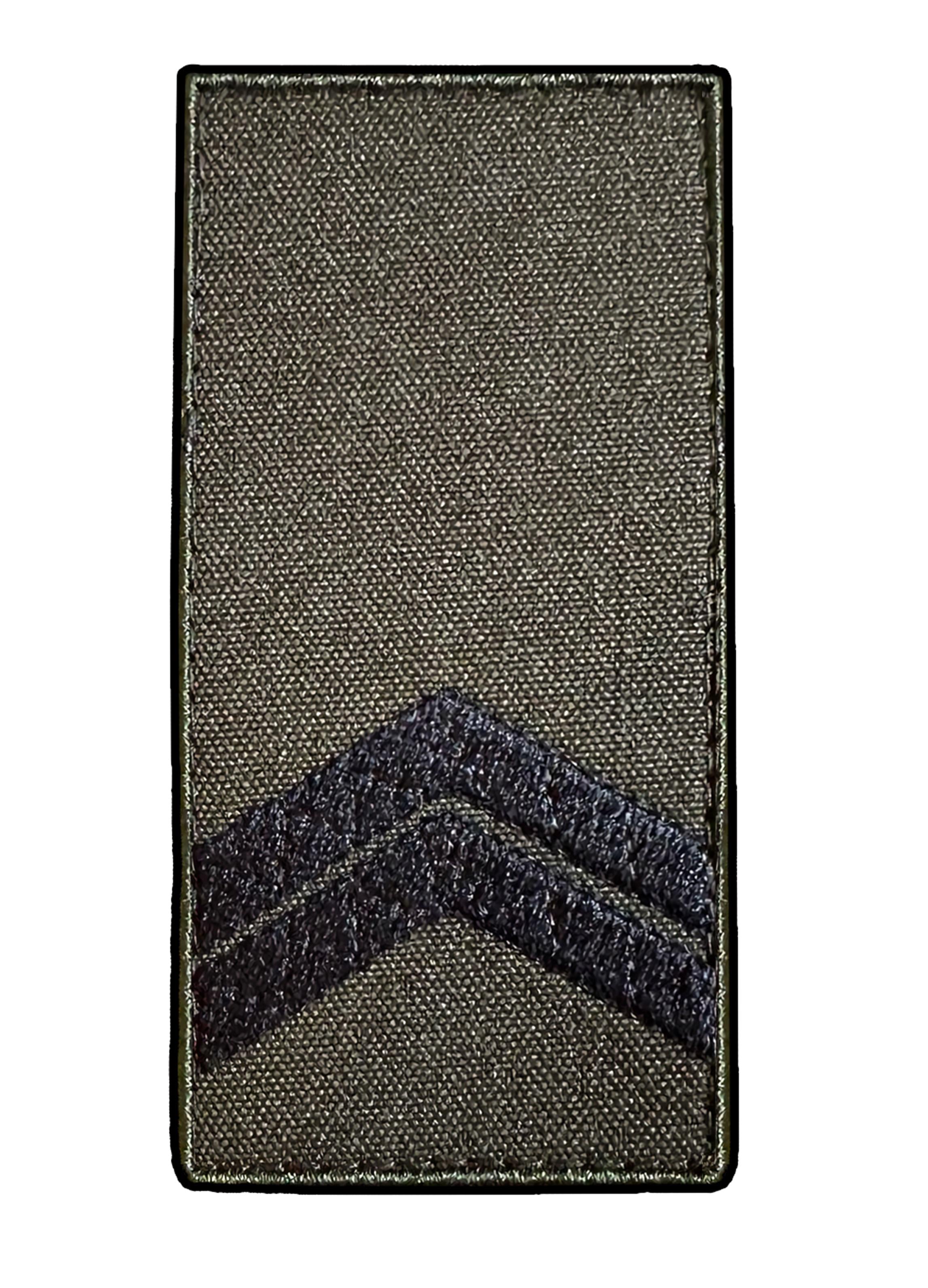 Шеврон-погон вышитый Младший сержант ВСУ на липучке Олива/Хаки (MLSERJANT)