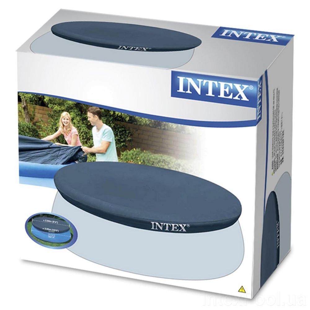 Тент для надувного бассейна Intex 28023 457 см ПВХ Blue - фото 9