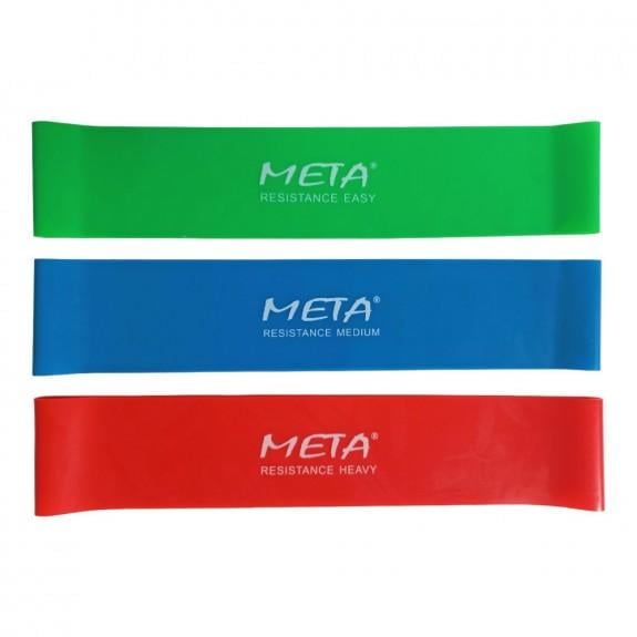 Набор резинок для фитнеса Meta Elastic bands Set of 3 pcs Уни 60х5 см Разноцветный (4003000500)
