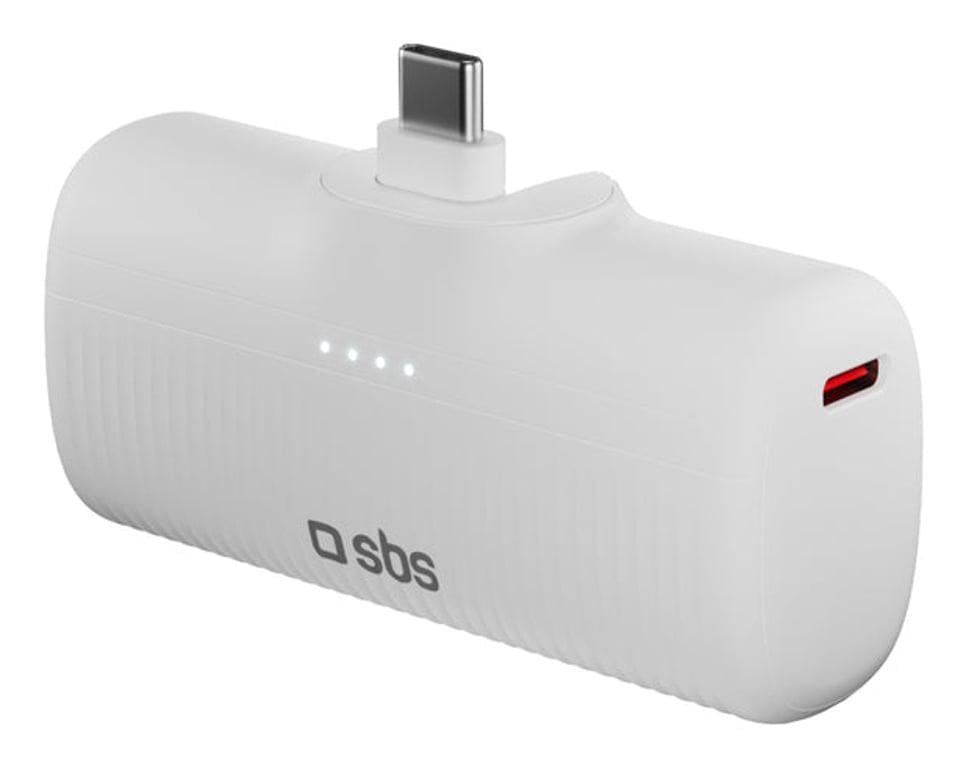 Повербанк SBS EcoPower Bank 5000 mAh White (TEBB5000PLUGWGRS)