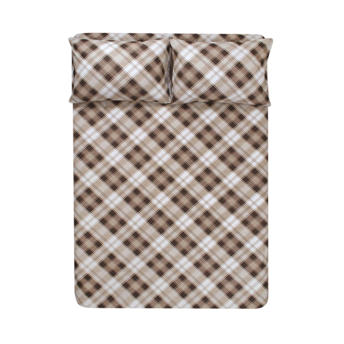 Простыня с наволочками Iris Home Brok ранфорс 220х240+50х70 см Кофейный (svt-2000022311434) Простыня с наволочками Iris Home Brok ранфорс 220х240+50х70 см Кофейный (svt-2000022311434)