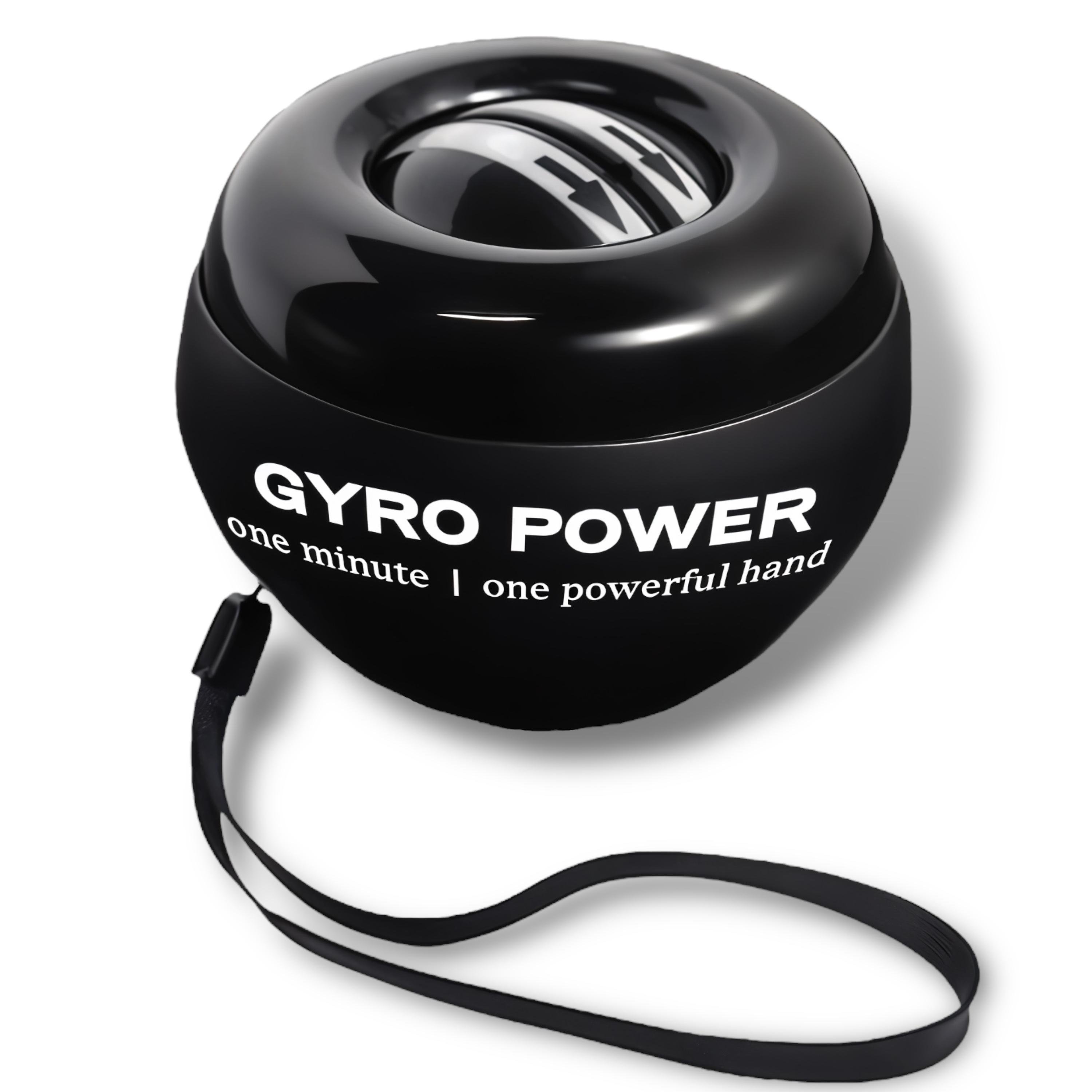 Тренажер для кистей рук Gyro Power Ball LED подсветка 5 цветов кейс Черный (GBall-2)