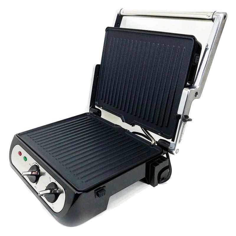 Електрогриль Crownberg CB-1042 контактний притискний 2000 Вт (13466016) Електрогриль Crownberg CB-1042 контактний притискний 2000 Вт (13466016)