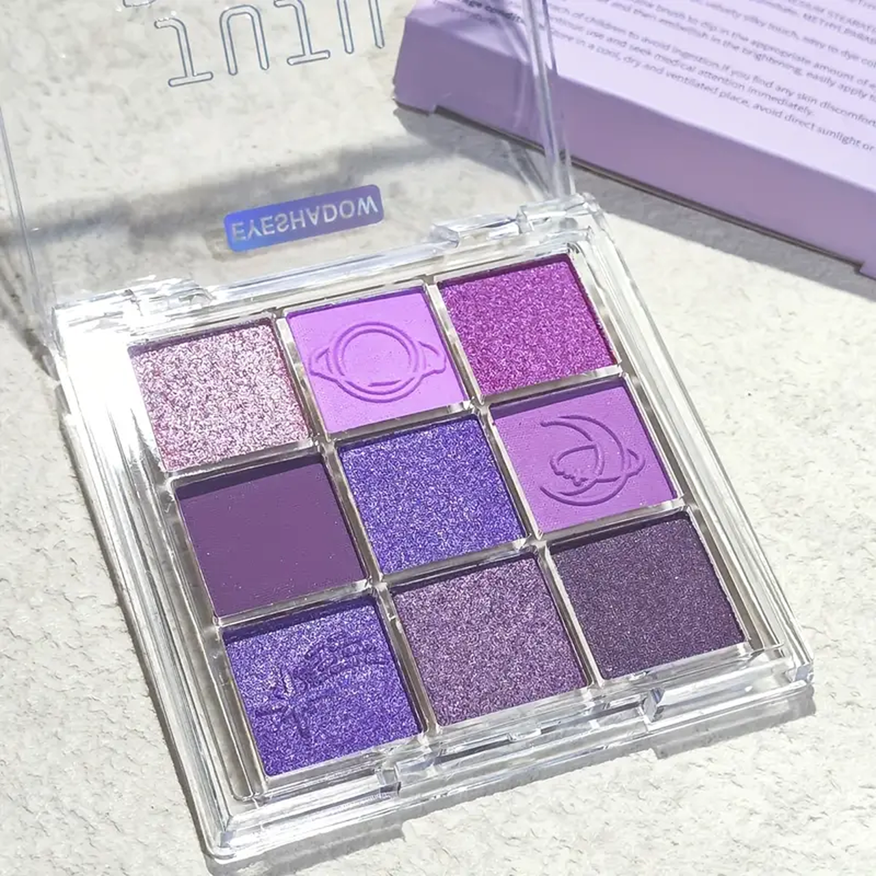 ᐉ Тени для век Juju dream Purple streamer 9 оттенков матовые и