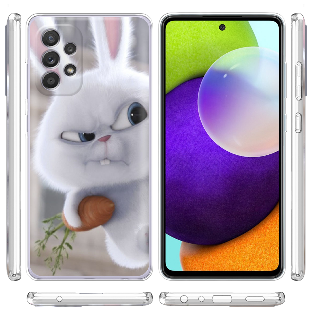 Чохол BoxFace Samsung A525 Galaxy A52 Rabbit Snowball Прозорий силікон (42075-up1116-42075) - фото 3