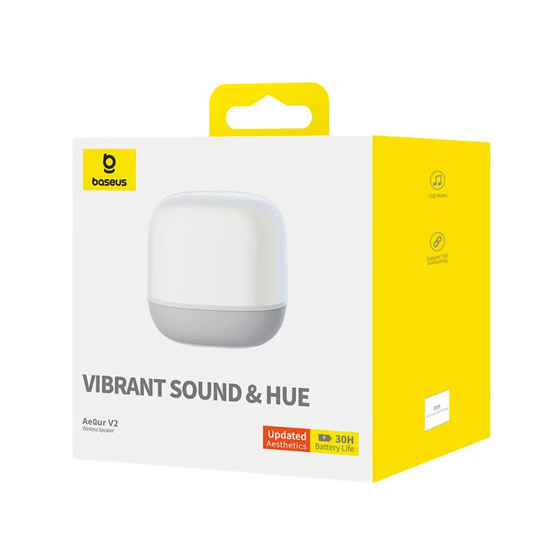 Портативная колонка Baseus AeQur V2 Wireless Speaker Moon 3EQ White (A20050500211-00) - фото 4