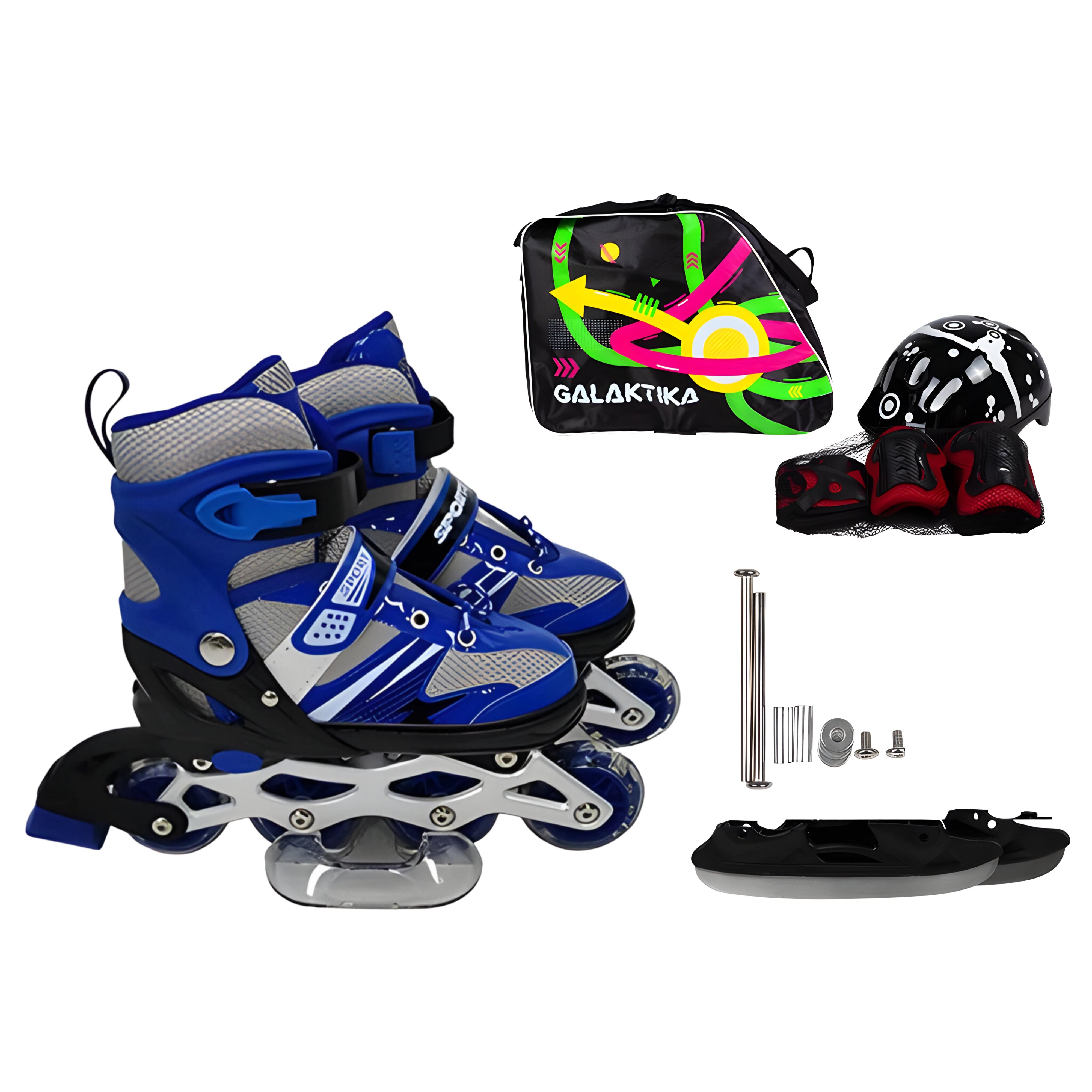 Ролики р. 31-34 Синий (RS-0038 SL) - фото 2