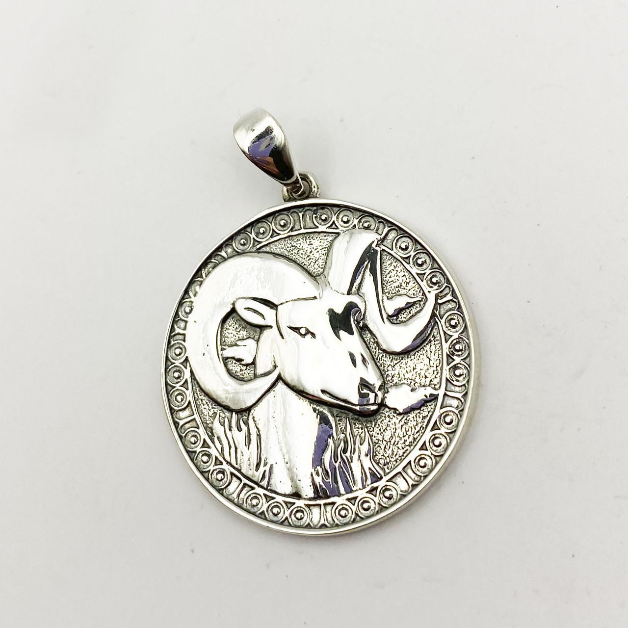 Амулет серебряный Овен знак зодиака 6,07 г (1869561208)