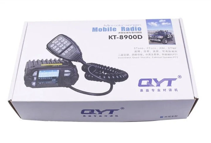 Радиостанция автомобильная 2 диапазона VHF: 136-174/UHF/400-480 MHz/25 W/200 каналов/FM радио (QYT KT-8900D) - фото 9