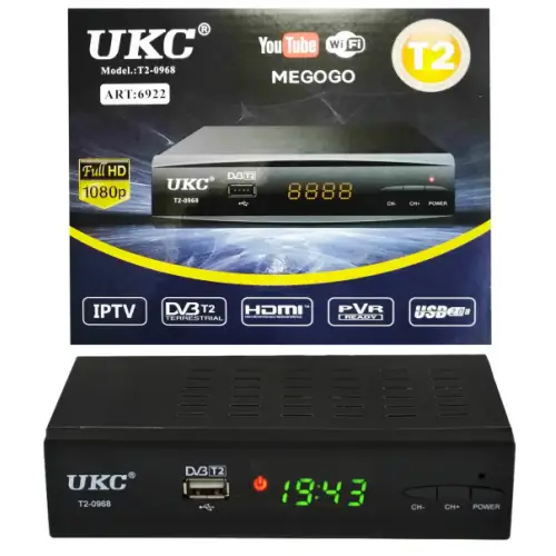 Ресивер цифровой DVB-T2 UKC 0968 с поддержкой Wi-Fi адаптера (24213322) - фото 5