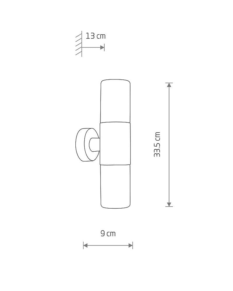 Светильник уличный Nowodvorski 11372 Ida II E27 2x10W IP44 Bk (21980671) - фото 5