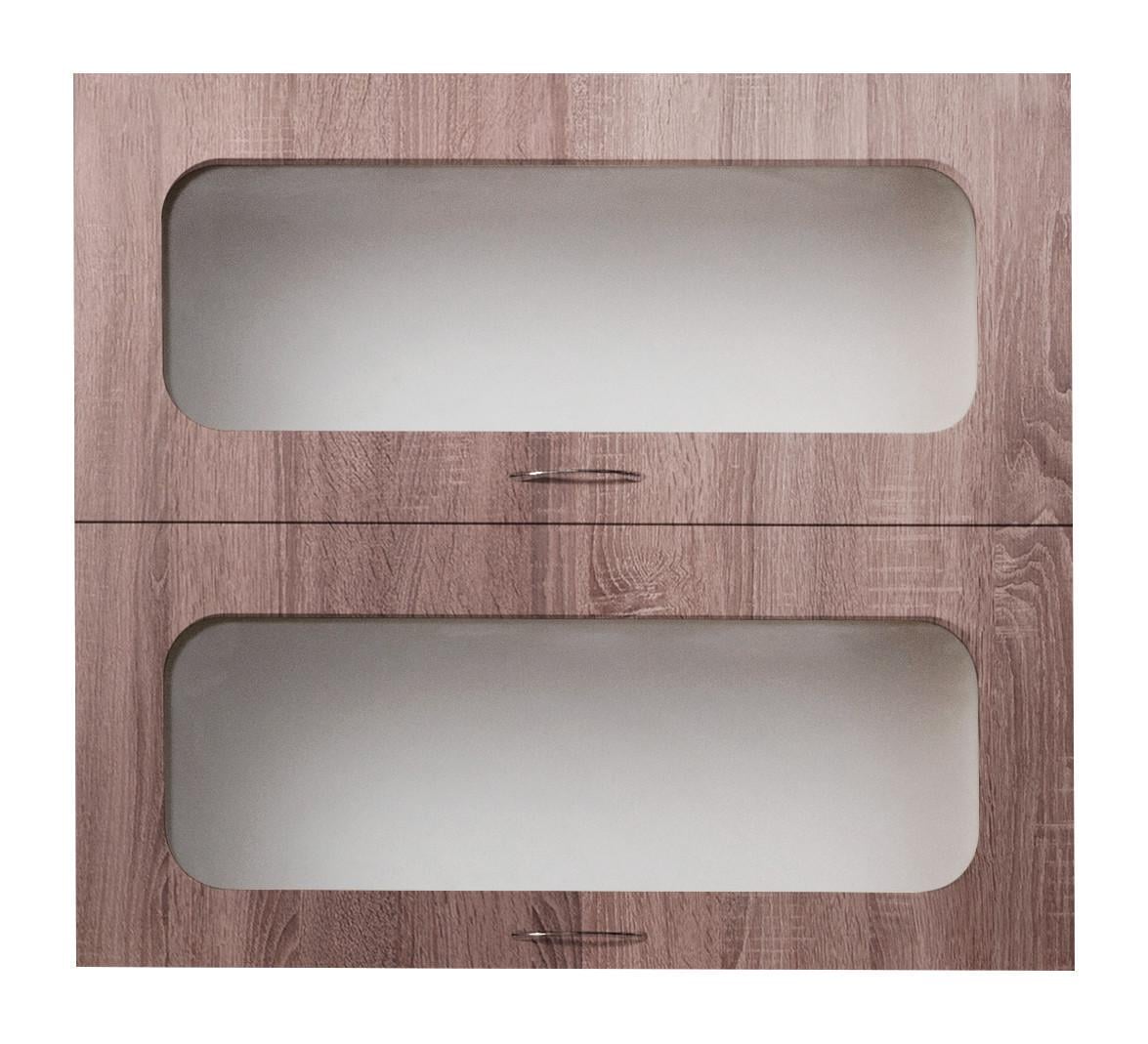 Навісна шафа-вітрина МАКСІ-Меблі двері горизонтально 1,0 (10597)