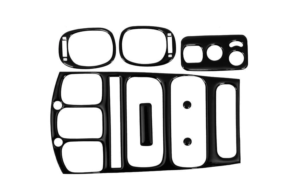 Накладки на панель Meric Meric для Chrysler Voyager 2001-2007 пластик Черный (113561)