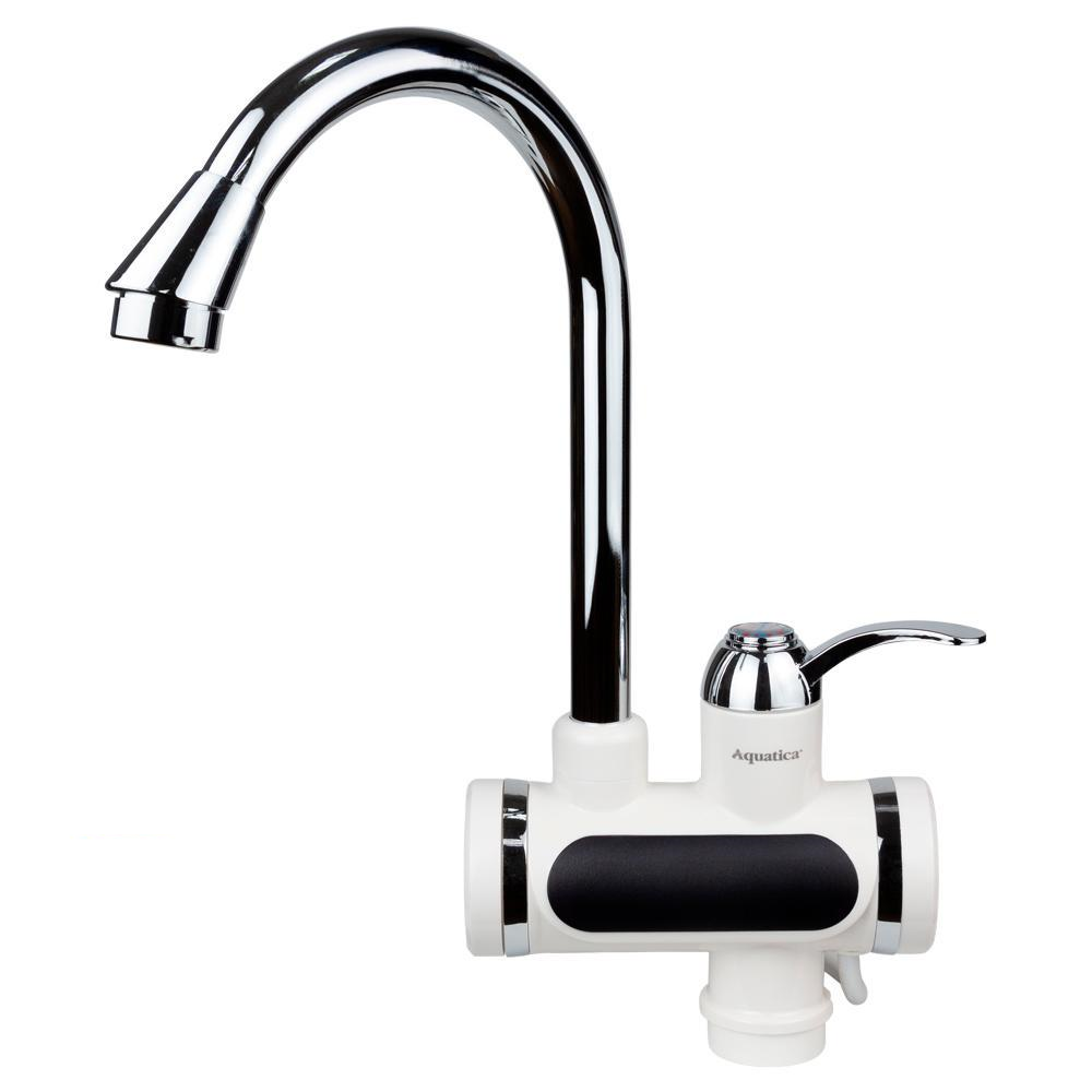 Кран-водонагреватель для кухни Aquatica JZ проточный на гайке 3,0 кВт 0,4-5 бар (JZ-6B141W) Кран-водонагреватель для кухни Aquatica JZ проточный на гайке 3,0 кВт 0,4-5 бар (JZ-6B141W)