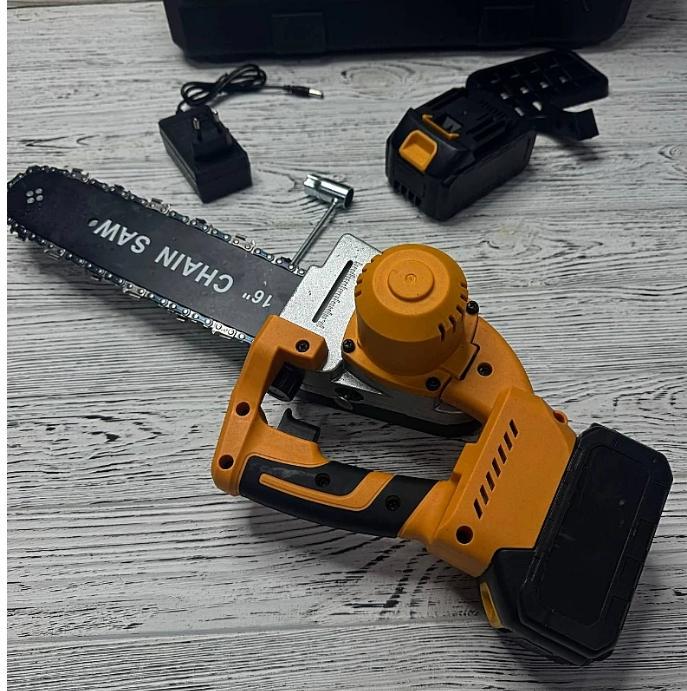 Электропила аккумуляторная CHAIN SAW 16" 2 аккумулятора (NM1602)