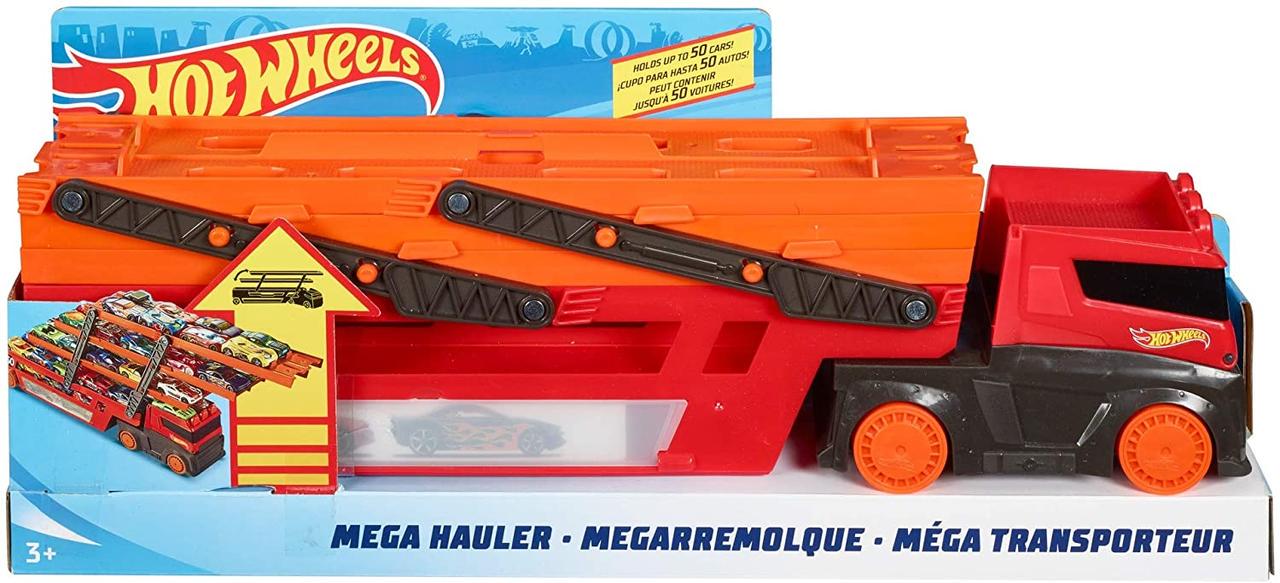 Автовоз Hot Wheels Mega Hauler GHR48 Грузовик-транспортер на 50 машинок (18184640)