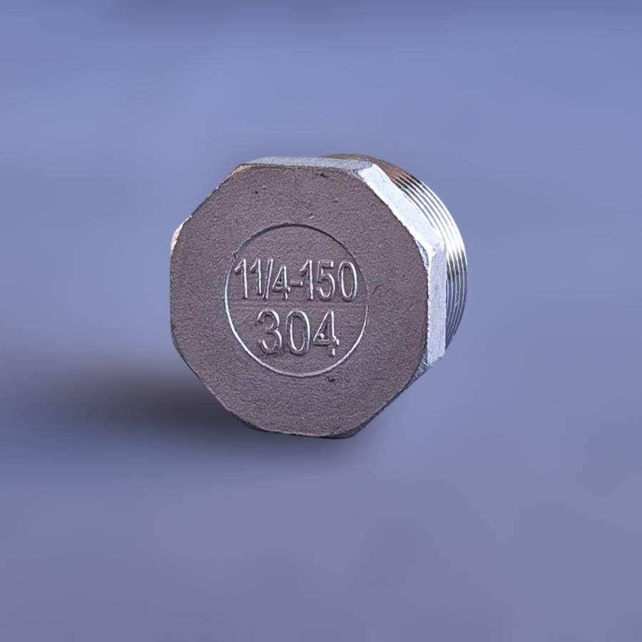 Заглушка резьбовая восьмигранная DN32 BSPP н/ж сталь AISI304 Class-150 наружная резьба 1-1/4" (29203222) - фото 5 Заглушка резьбовая восьмигранная DN32 BSPP н/ж сталь AISI304 Class-150 наружная резьба 1-1/4" (29203222) - фото 5