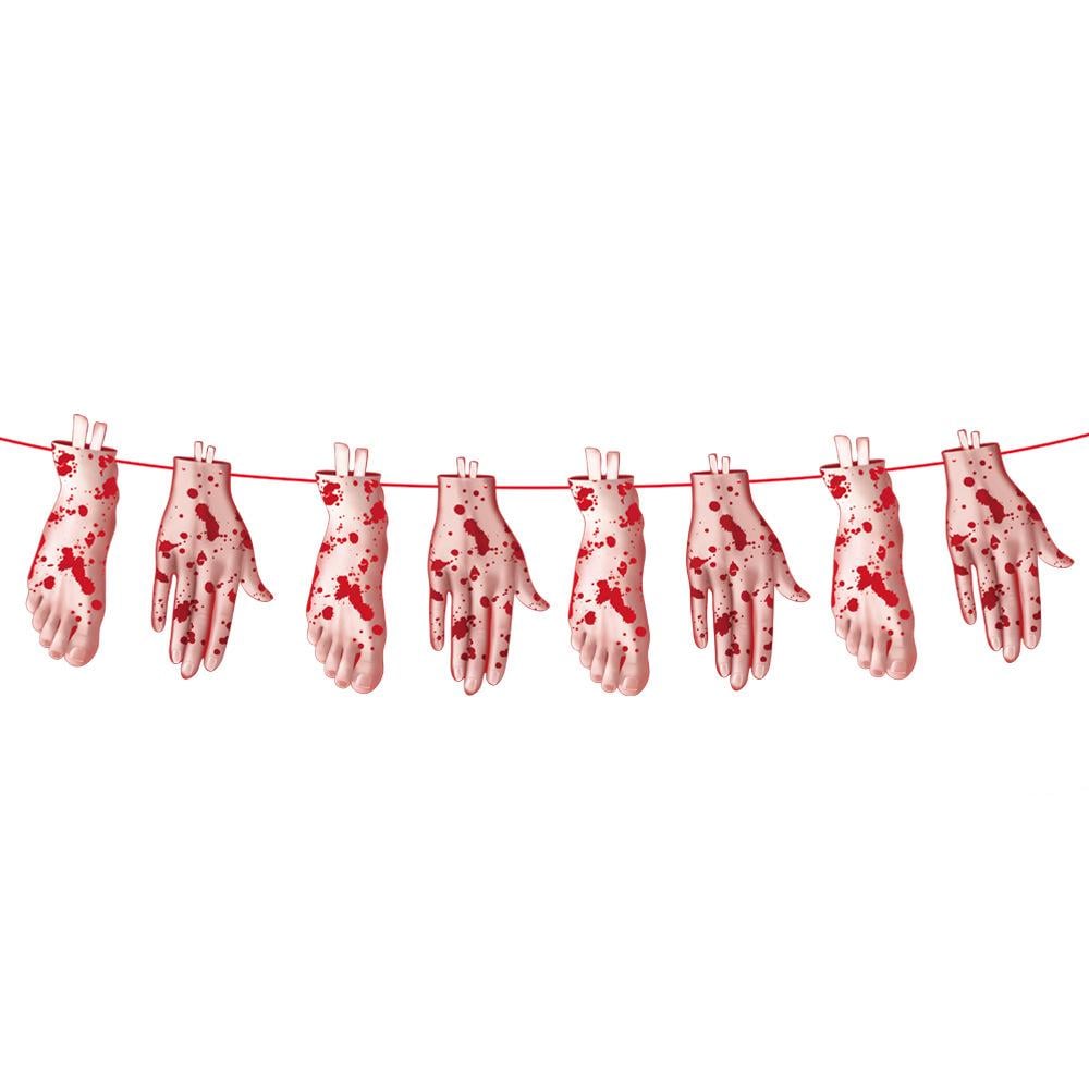 Гирлянда на Хэллоуин части тела 3 м Разноцветный (340202)
