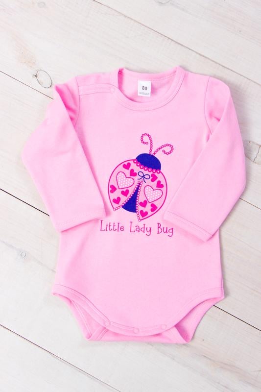Боди ясельный для девочки Носи свое Little lady 62 см Розовый (p-7808-96539)