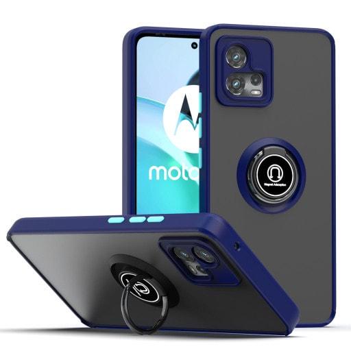 Защитный чехол MatteLuxe Motorola G72 (с кольцом) Blue (34072-28) Защитный чехол MatteLuxe Motorola G72 (с кольцом) Blue (34072-28)