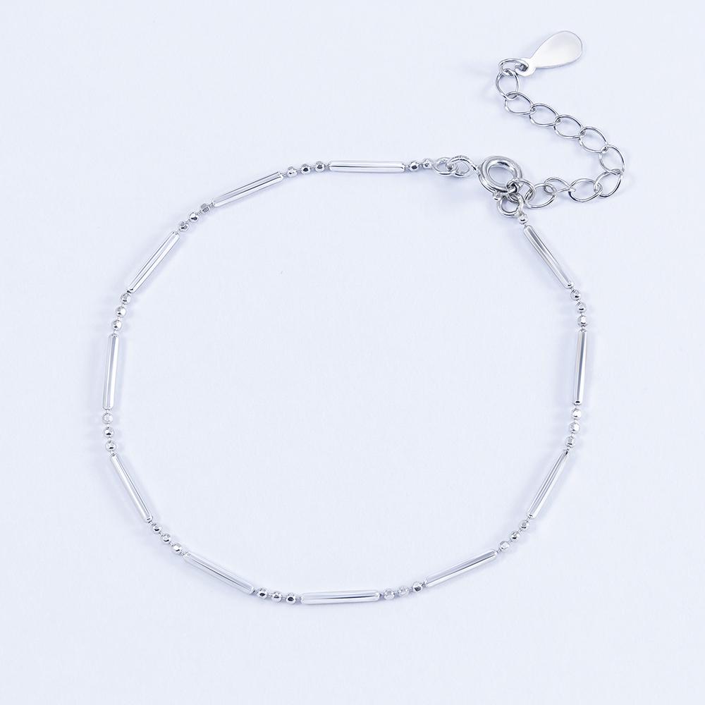 Срібний браслет з декоративними вставками (b2-16)