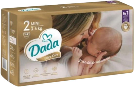 Подгузники детские Dada Extra Care №2 Mini 3-6 кг 44 шт. (НФ-00005067)