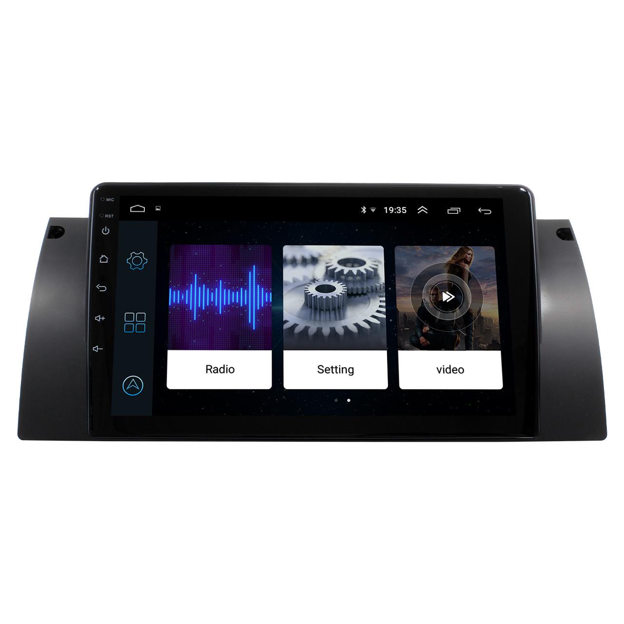 Магнитола штатная Lesko BMW 5 series E39 1995-2003 X5 E53 (1999-2006гг.) 9" 1/16 Gb Wi-Fi GPS