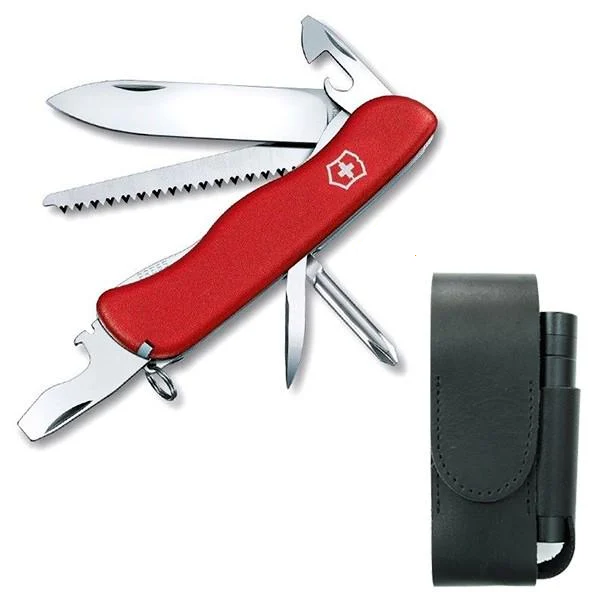 Комплект Victorinox нож Trailmaster кожаный чехол/фонарь (0.8463)