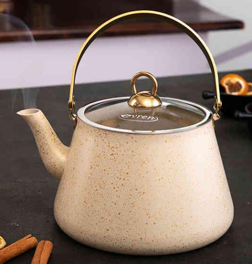 Чайник для плиты Evren 4864 индукционный 2 л Кремовый (32503445)