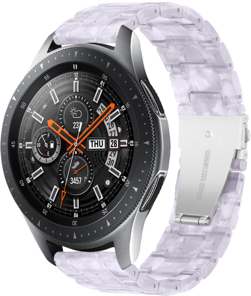 Ремінець із Cмоли Resin для Galaxy Watch 42 мм Pearl (28799-6C)