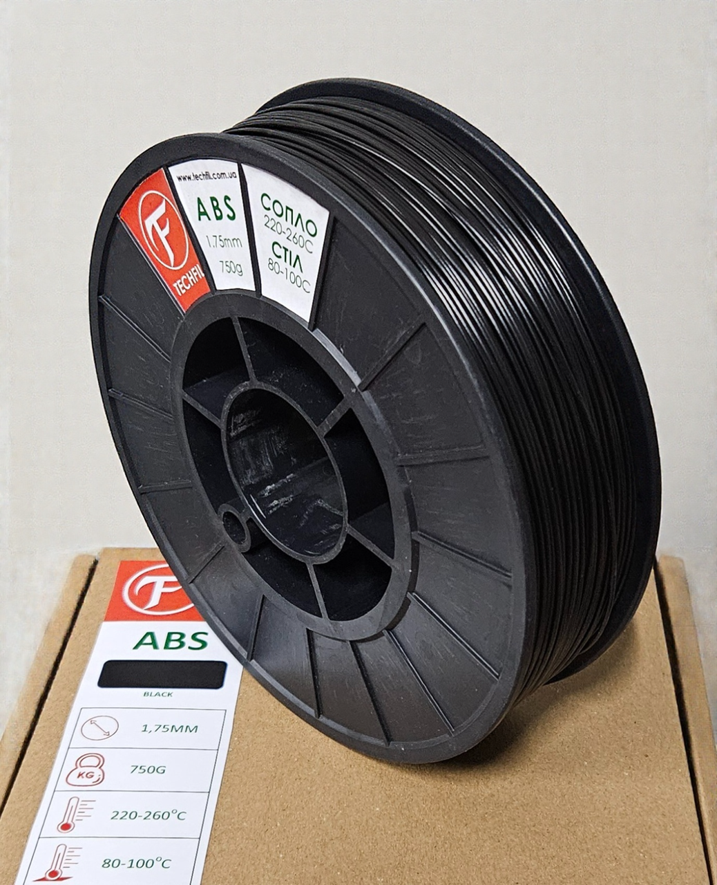 Нить для 3D печати АБС Techfil марка 121 1,75 мм Черный - фото 6 Нить для 3D печати АБС Techfil марка 121 1,75 мм Черный - фото 6