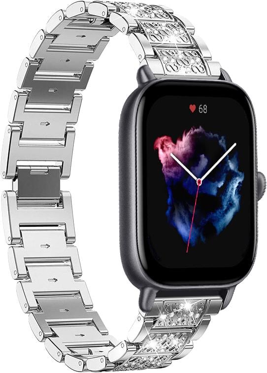 Браслет металлический Glam для Amazfit GTS 3 Silver (32809-59)