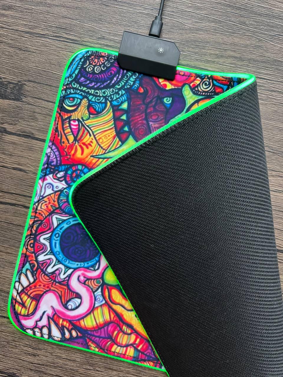 Коврик для мыши с подсветкой RGB Speed 250x350x4 мм (3502504) - фото 3 Коврик для мыши с подсветкой RGB Speed 250x350x4 мм (3502504) - фото 3