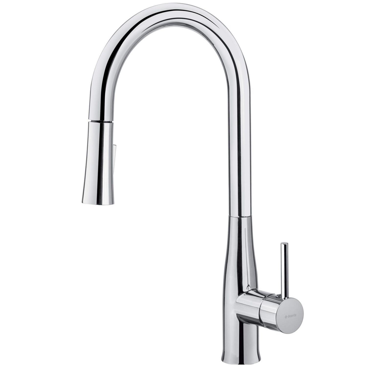 Смеситель для кухни Deante Lukrecja BDH_072M с видвижной лейкой Хром (205339)