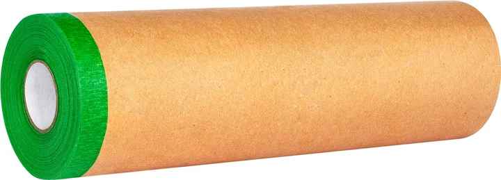 Защитная крафт бумага Mustang Masking Roller с малярной лентой 20 м х 500 мм - фото 2 Защитная крафт бумага Mustang Masking Roller с малярной лентой 20 м х 500 мм - фото 2