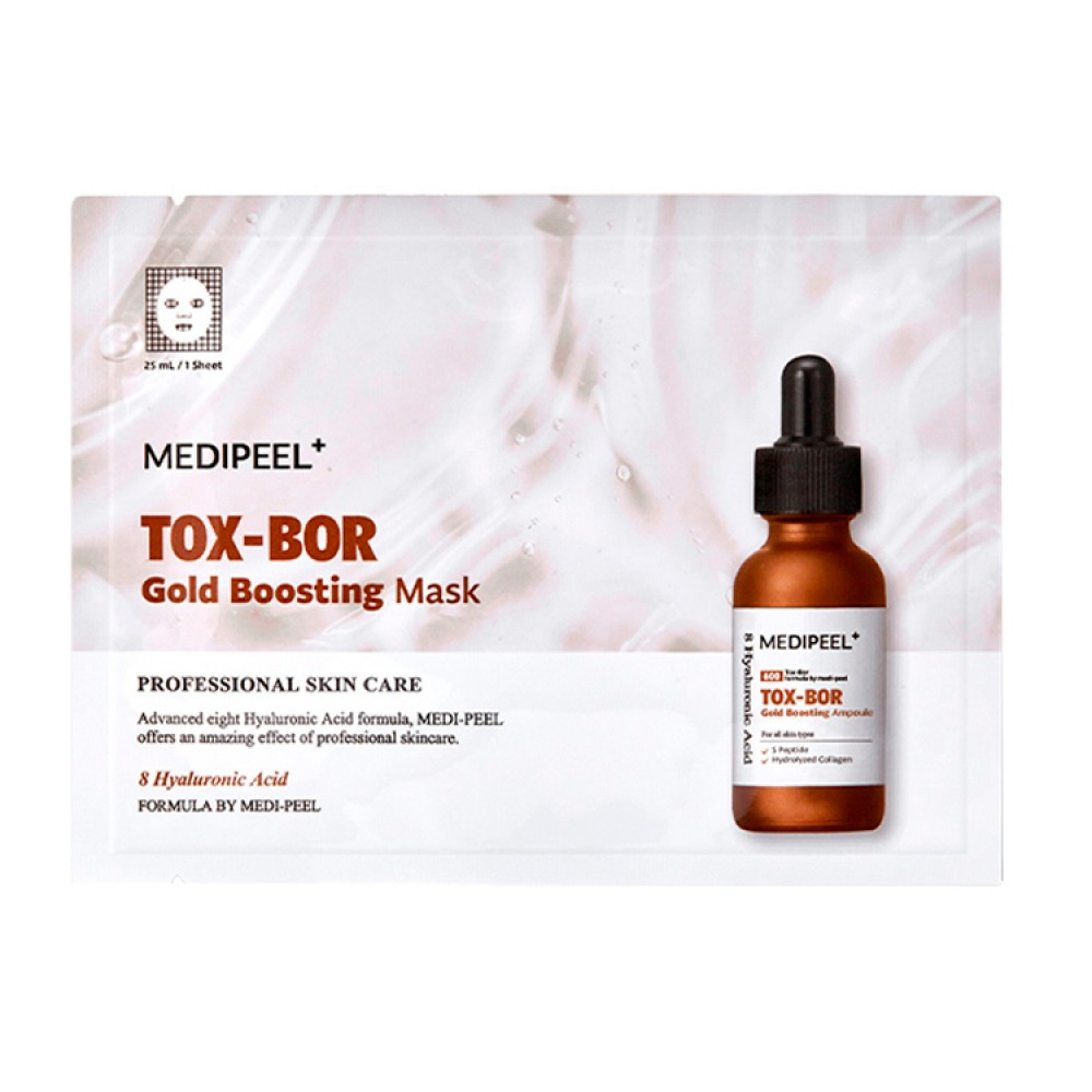 Маска для підвищення пружності шкіри MEDIPEEL Tox-Bor Gold Boosting Mask Поживна 25 мл (8809941822007)