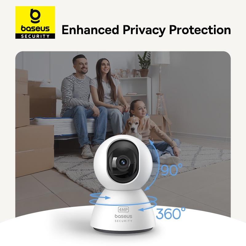 IP-камера видеонаблюдения BASEUS Security P1 Indoor Camera 3K White EU (S0TV012132) - фото 14 IP-камера видеонаблюдения BASEUS Security P1 Indoor Camera 3K White EU (S0TV012132) - фото 14