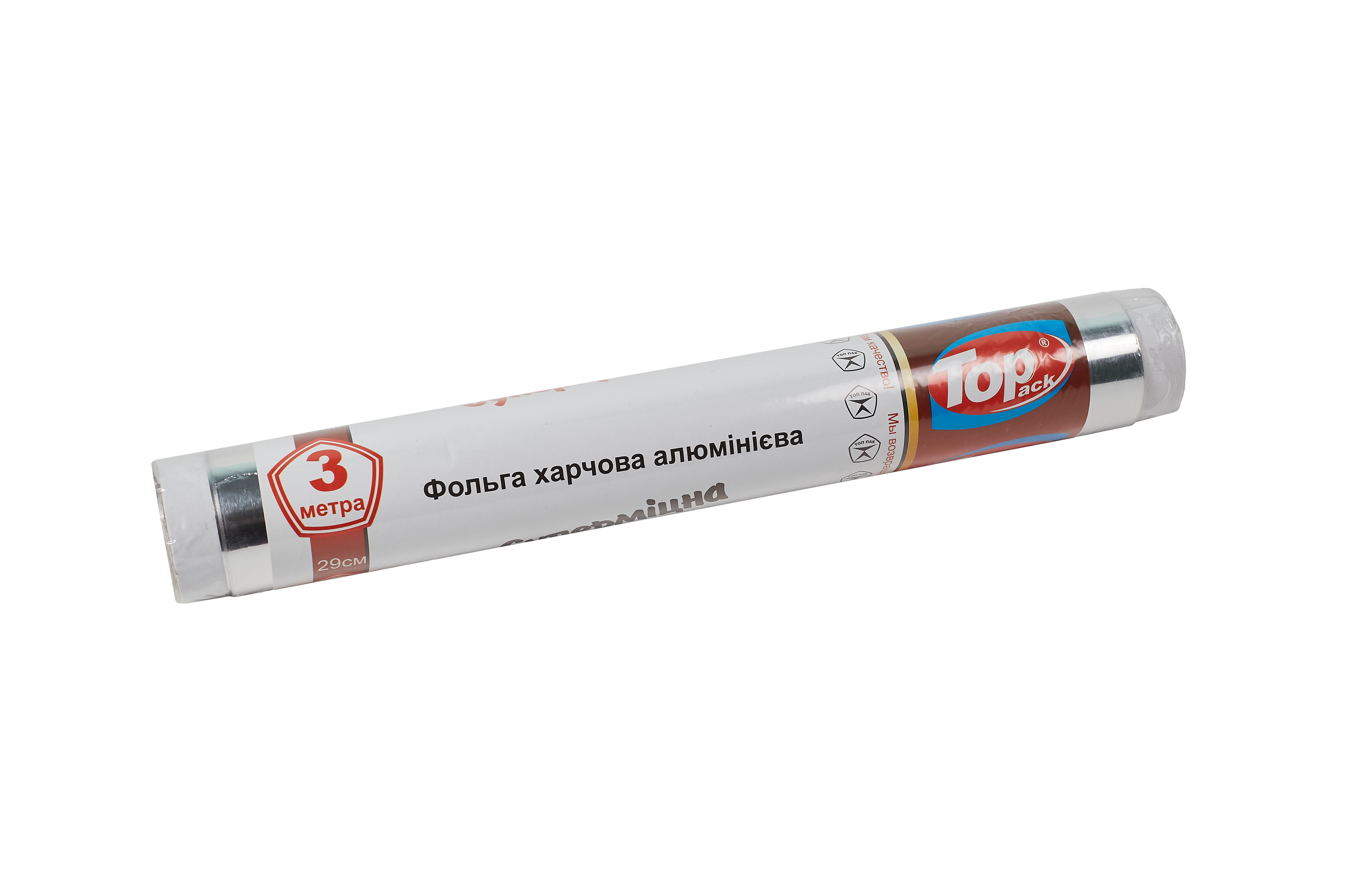 Фольга алюмінієва Тop Pack 29 см 3 м Суперщільна 30 мкм - фото 1