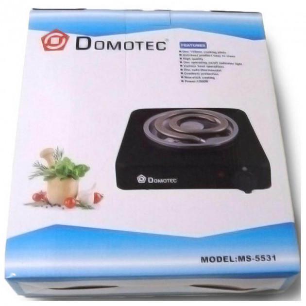 Плита электрическая настольная Domotec MS-5531/4659 на 1 конфорку 1000 Вт спиральная Черный - фото 5