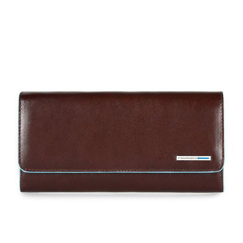 Портмоне кожаное Piquadro Blue Square Cognac со съемным отделом на молнии (PD3889B2_MO)