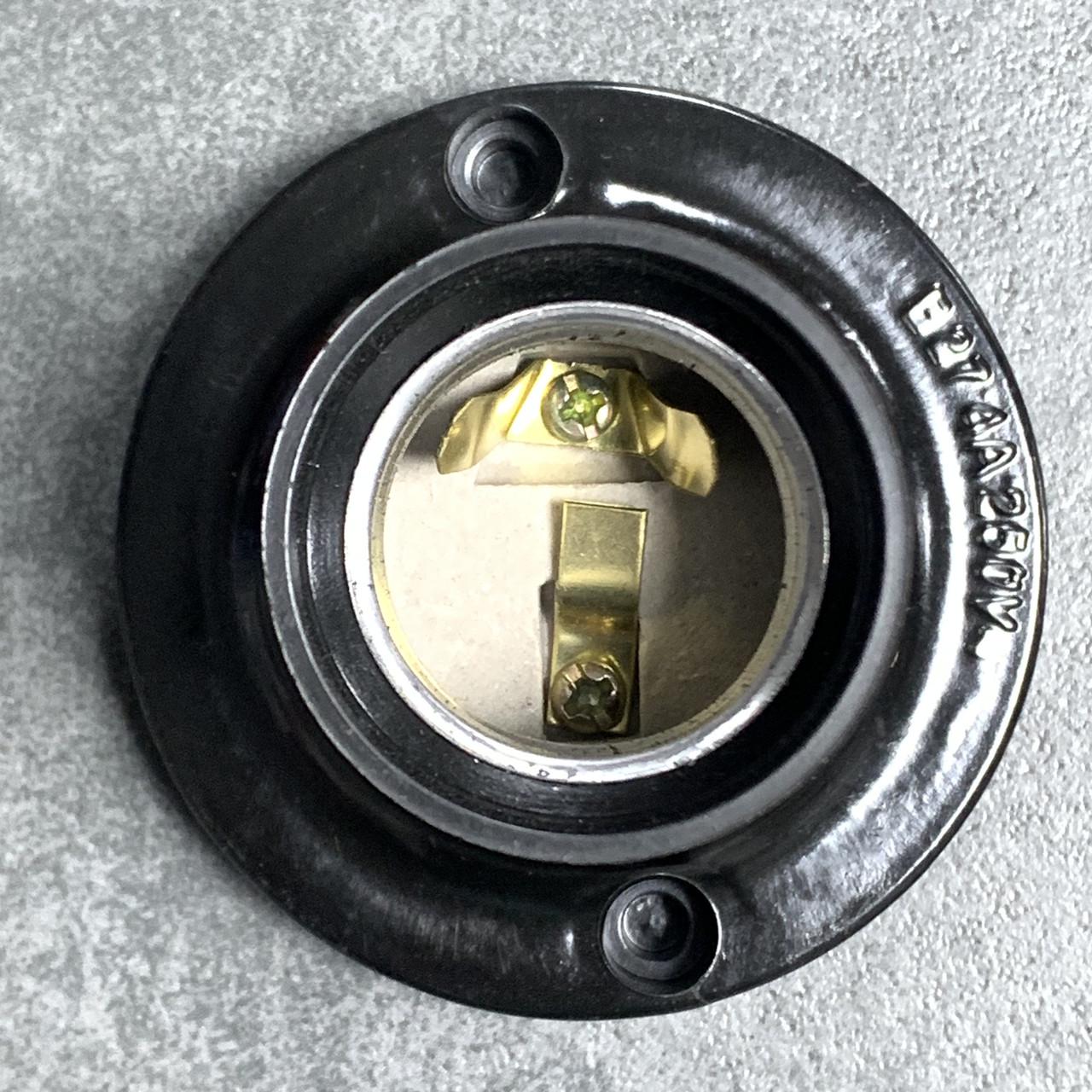 Патрон електричний Е27 карболітовий прямий настінний Чорний - фото 5 Патрон електричний Е27 карболітовий прямий настінний Чорний - фото 5