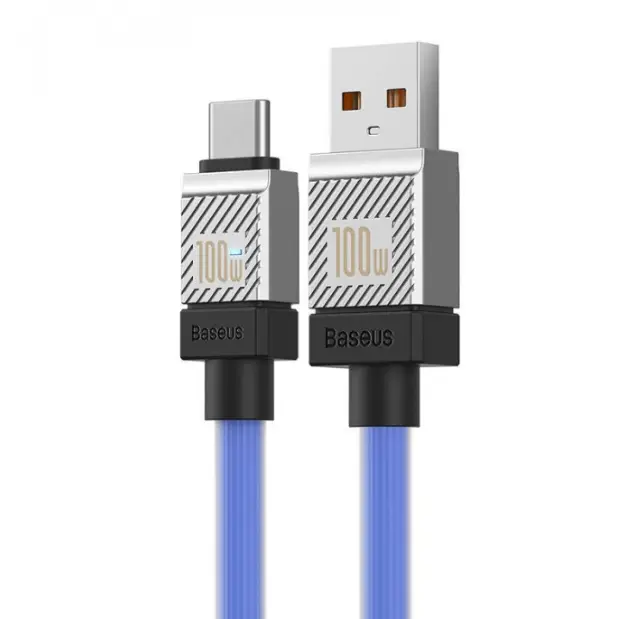 Кабель BASEUS CoolPlay Series Fast Charging Cable USB to Type-C CAKW000603 100W 1 м Blue