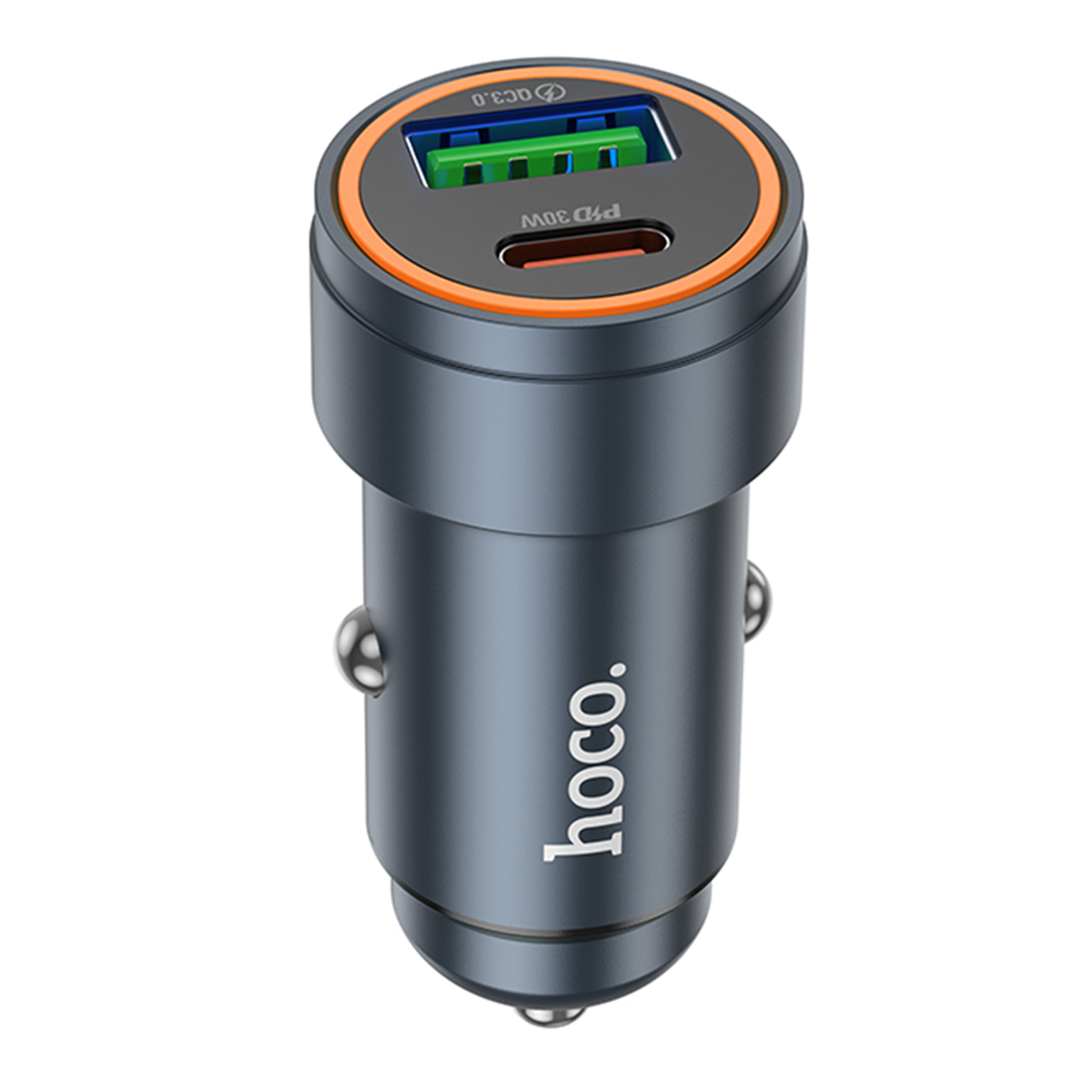 Зарядний пристрій автомобільний Hoco Z57A 1USB/1USB-C PD30W/QC3,0 (37135219)