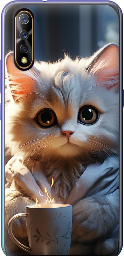 Чехол на Vivo V17 Neo White cat (5646t-1764-42517) Чехол на Vivo V17 Neo White cat (5646t-1764-42517)