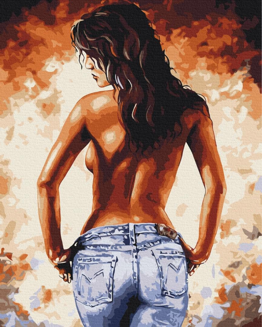 Картина по номерам Brushme Премиум Джинсовый тренд 40x50 см (PBS52207)