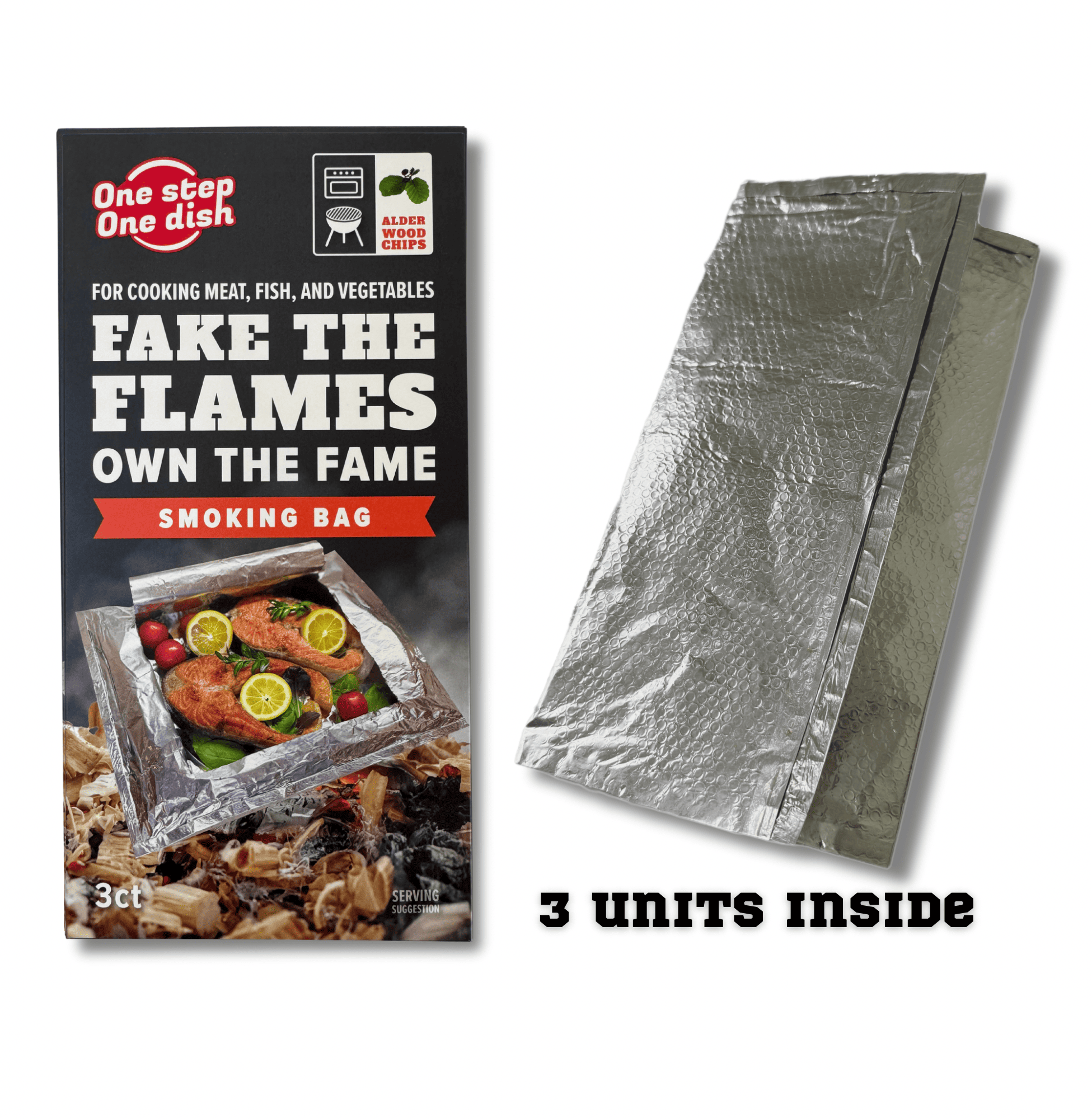 Пакет для копчення і запікання OneStepOneDish! LIMITED на щепі вільхи (28803677) - фото 3