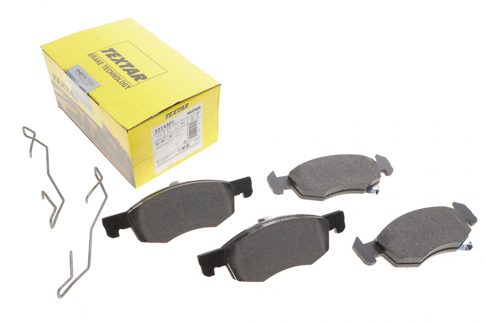 Колодки тормозные передние TEXTAR для Opel Corsa E 14- Teves Q+ (2214301)